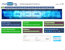 Tablet Screenshot of musthavelinks.com